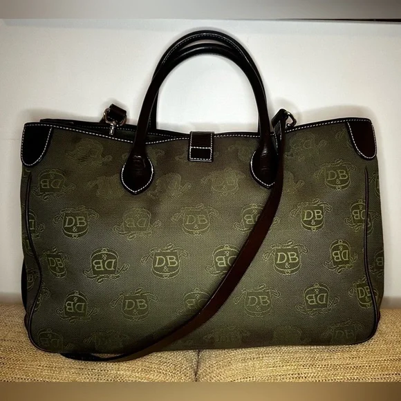 Dooney & Burke Signature Monogram Canvas Tote - Picture 3 of 17